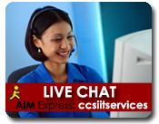 Live Chat thru AIM Express